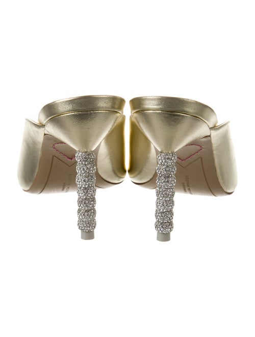 Sophia Webster Leather Crystal Embellishments Mules