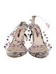 Sophia Webster Embossed Leather Animal Print Sandals