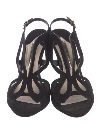 Sophia Webster Suede Slingback Sandals