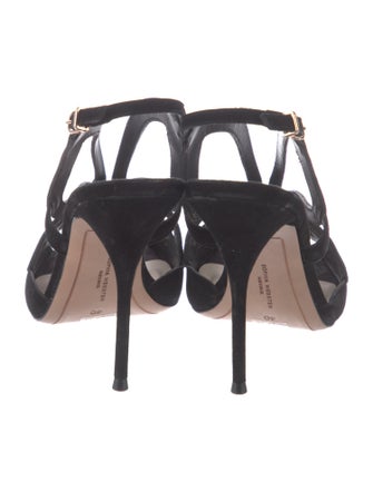 Sophia Webster Suede Slingback Sandals