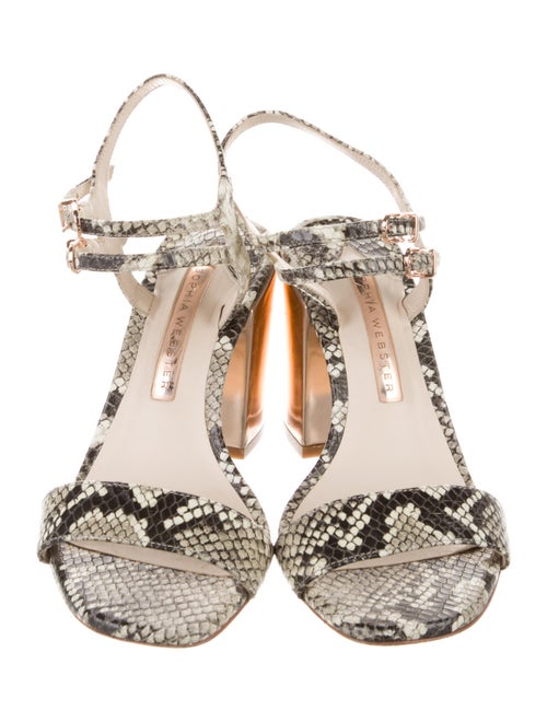 Sophia Webster Leather Animal Print Sandals