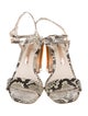 Sophia Webster Leather Animal Print Sandals
