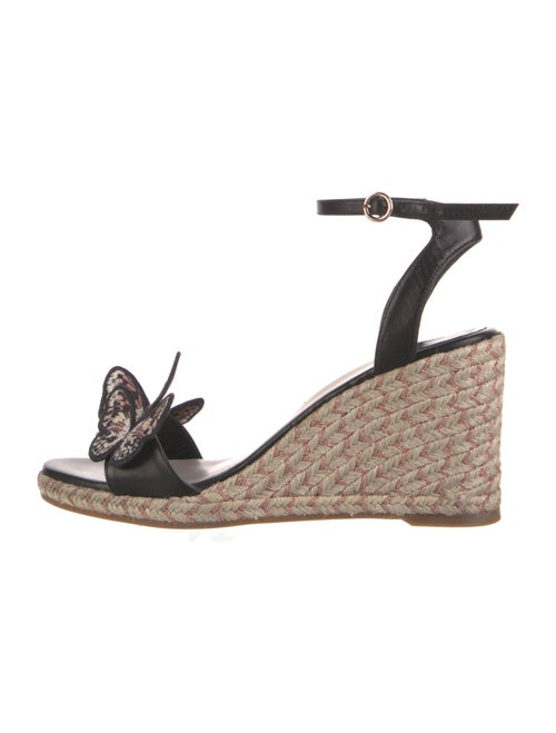 Sophia Webster Leather Embroidered Accent Espadrilles