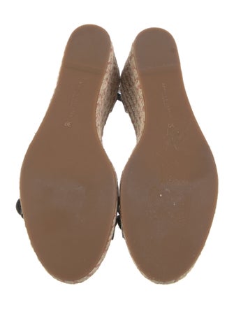 Sophia Webster Leather Embroidered Accent Espadrilles