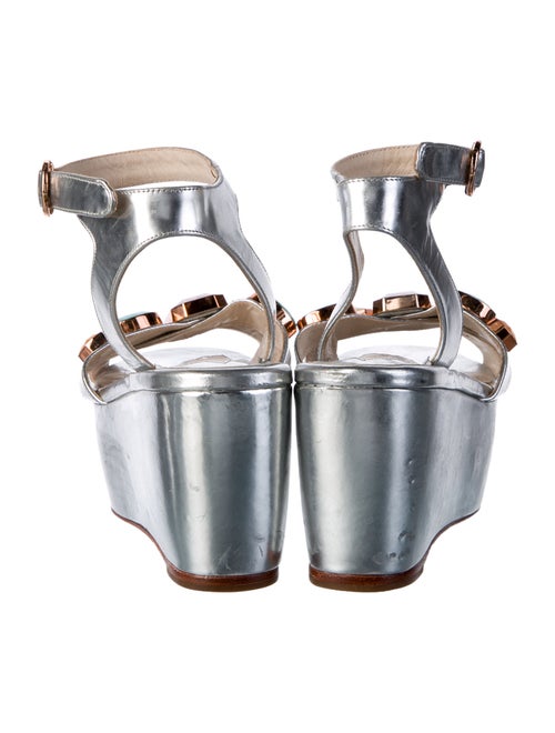 Sophia Webster Patent Leather Colorblock Pattern Slingback Pumps