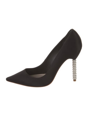 Sophia Webster Satin Crystal Embellishments Pumps