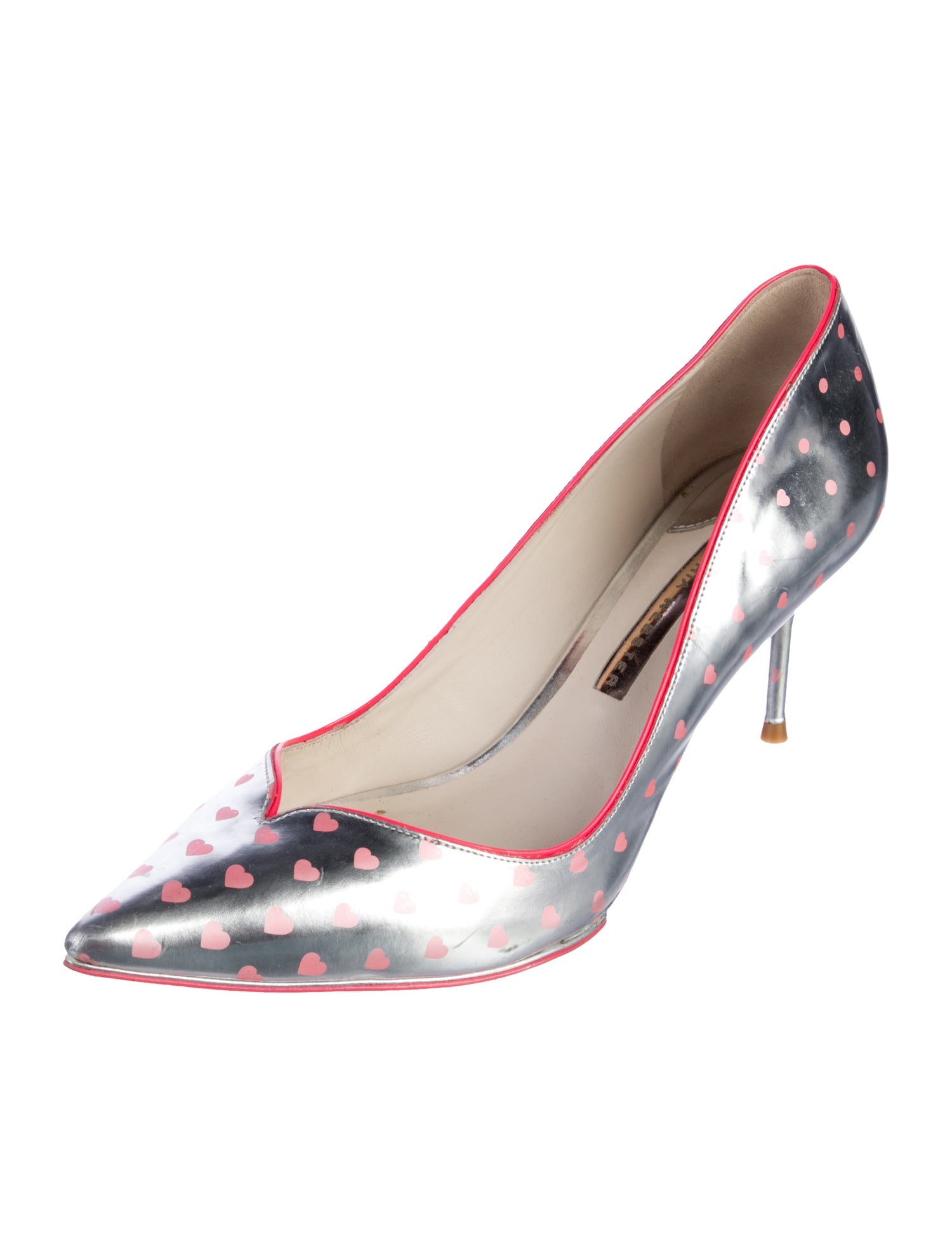 Sophia Webster Leather Printed D'Orsay Pumps