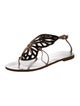 Sophia Webster Patent Leather Printed Slingback Sandals