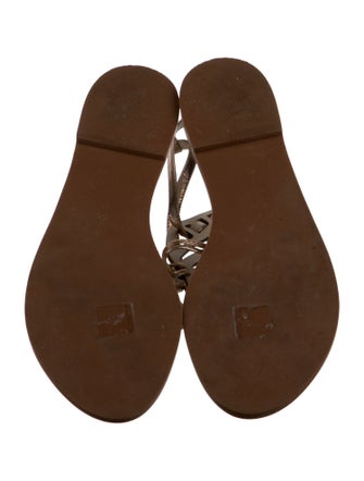 Sophia Webster Patent Leather Printed Slingback Sandals