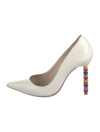 Sophia Webster Satin Crystal Embellishments Pumps