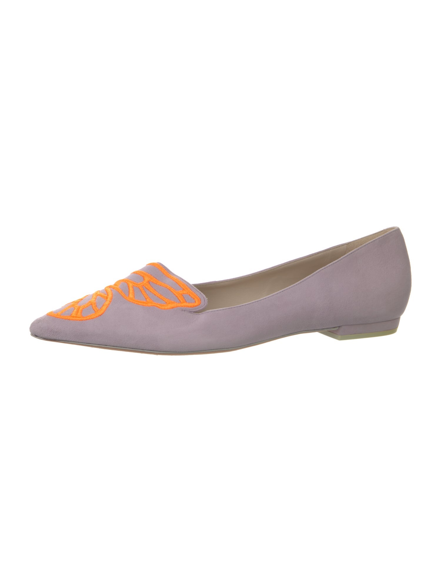 Sophia Webster Suede Printed Ballet Flats