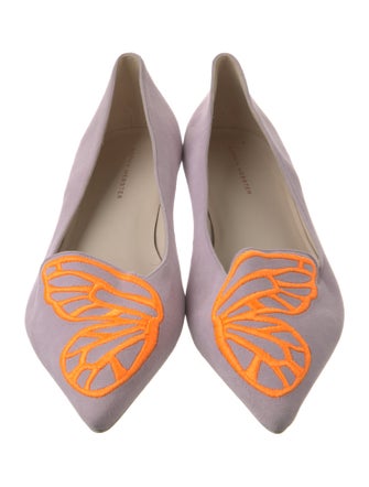 Sophia Webster Suede Printed Ballet Flats