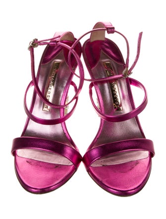 Sophia Webster Satin Crystal Embellishments Sandals