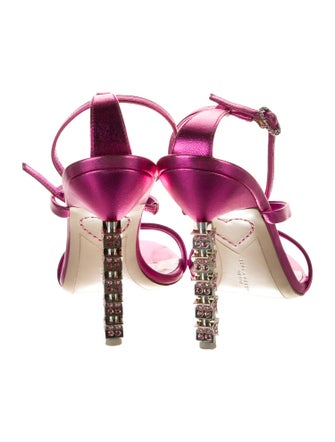 Sophia Webster Satin Crystal Embellishments Sandals
