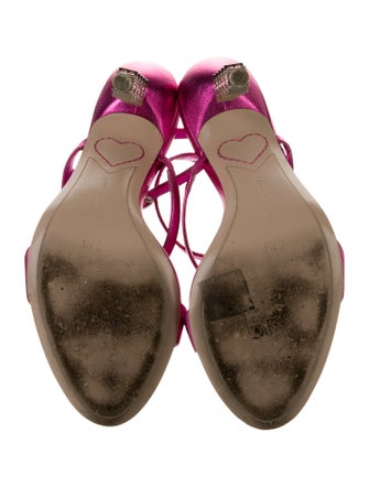 Sophia Webster Satin Crystal Embellishments Sandals