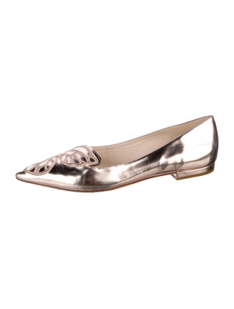 Sophia Webster Patent Leather Embroidered Accent Flats
