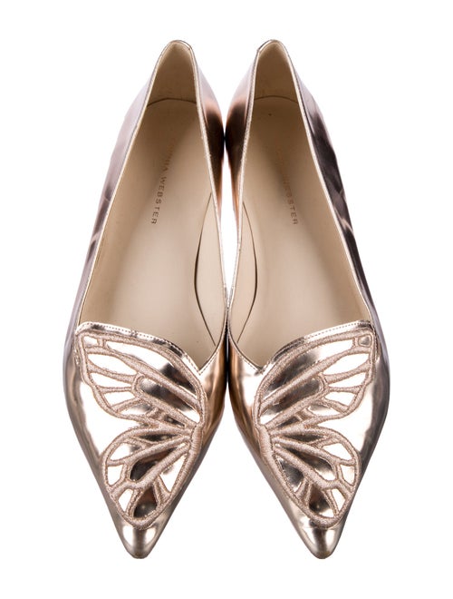 Sophia Webster Patent Leather Embroidered Accent Flats
