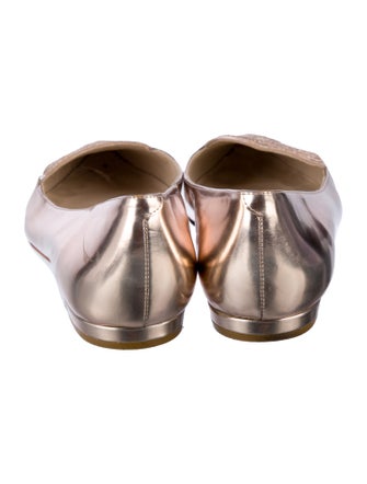 Sophia Webster Patent Leather Embroidered Accent Flats