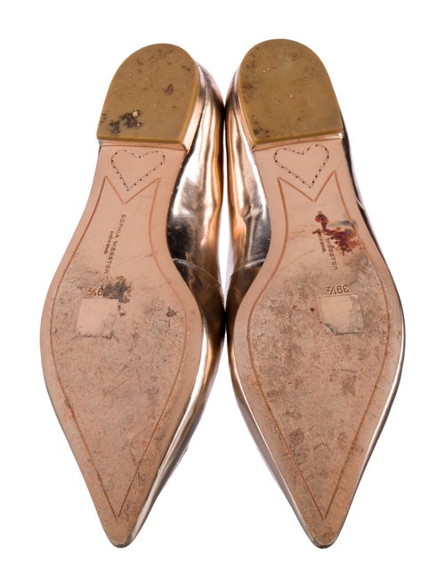 Sophia Webster Patent Leather Embroidered Accent Flats