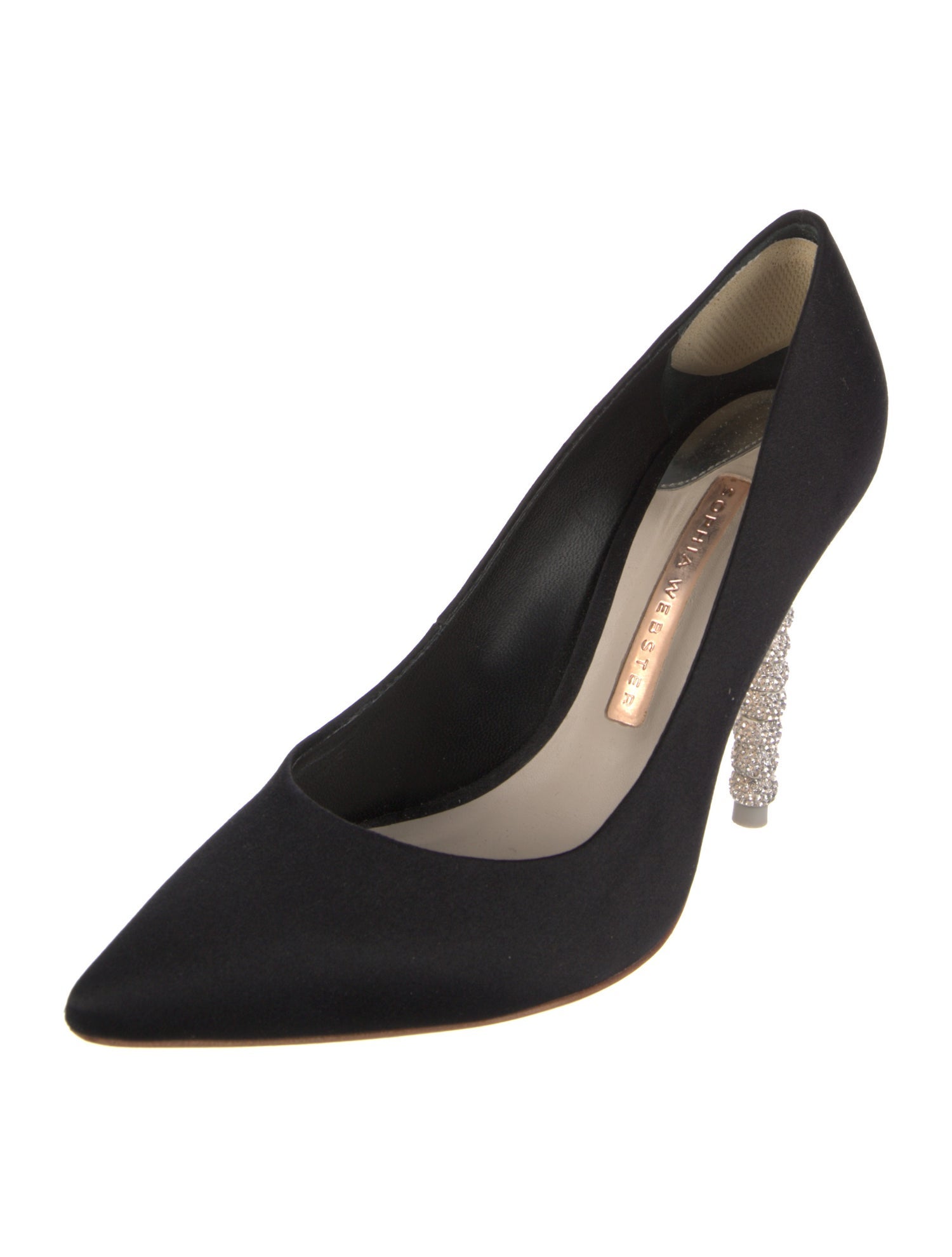 Sophia Webster Satin Crystal Embellishments Pumps