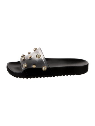 Sophia Webster Rubber Crystal Embellishments Slides