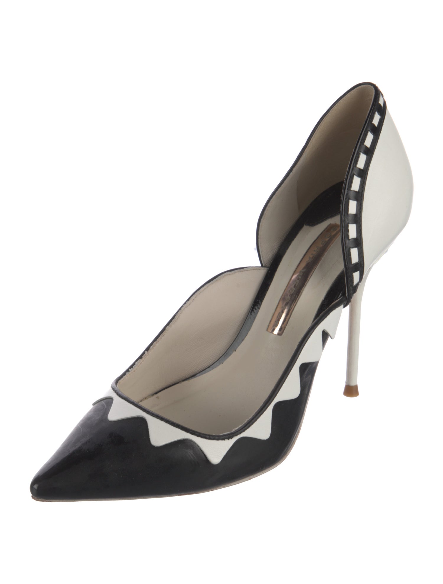 Sophia Webster Leather Printed D'Orsay Pumps