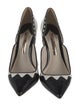 Sophia Webster Leather Printed D'Orsay Pumps