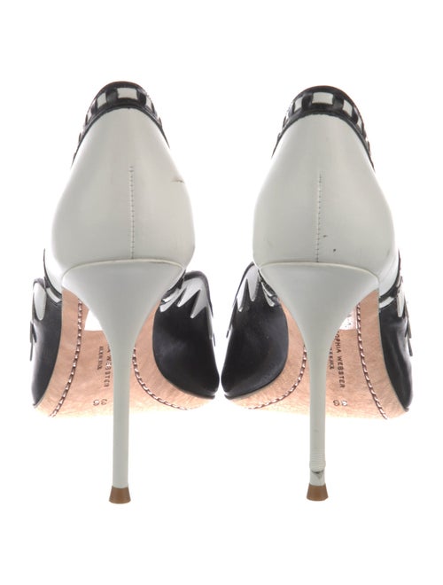Sophia Webster Leather Printed D'Orsay Pumps