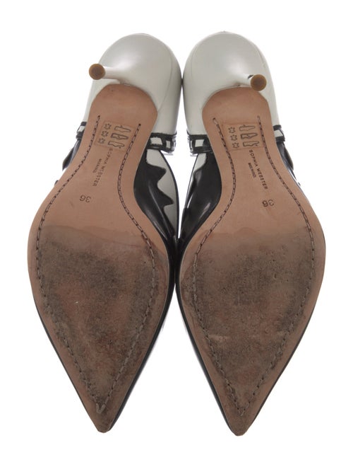 Sophia Webster Leather Printed D'Orsay Pumps