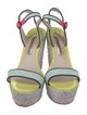 Sophia Webster Leather Colorblock Pattern Espadrilles