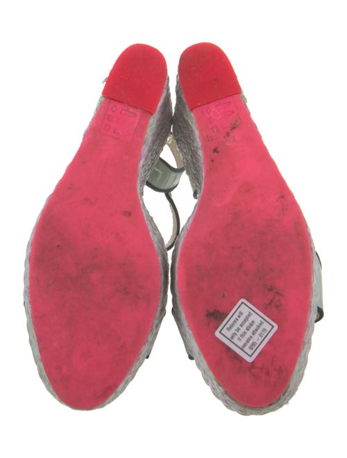 Sophia Webster Leather Colorblock Pattern Espadrilles