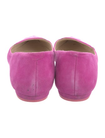 Sophia Webster Suede Embroidered Accent Ballet Flats