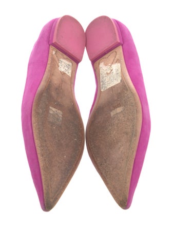 Sophia Webster Suede Embroidered Accent Ballet Flats