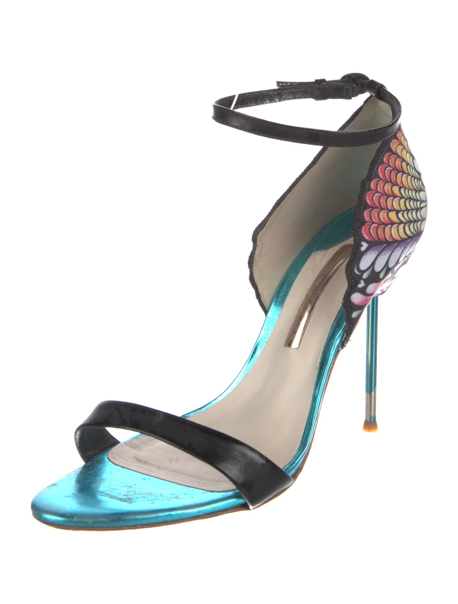 Sophia Webster Patent Leather Printed Sandals