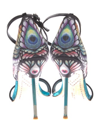 Sophia Webster Patent Leather Printed Sandals