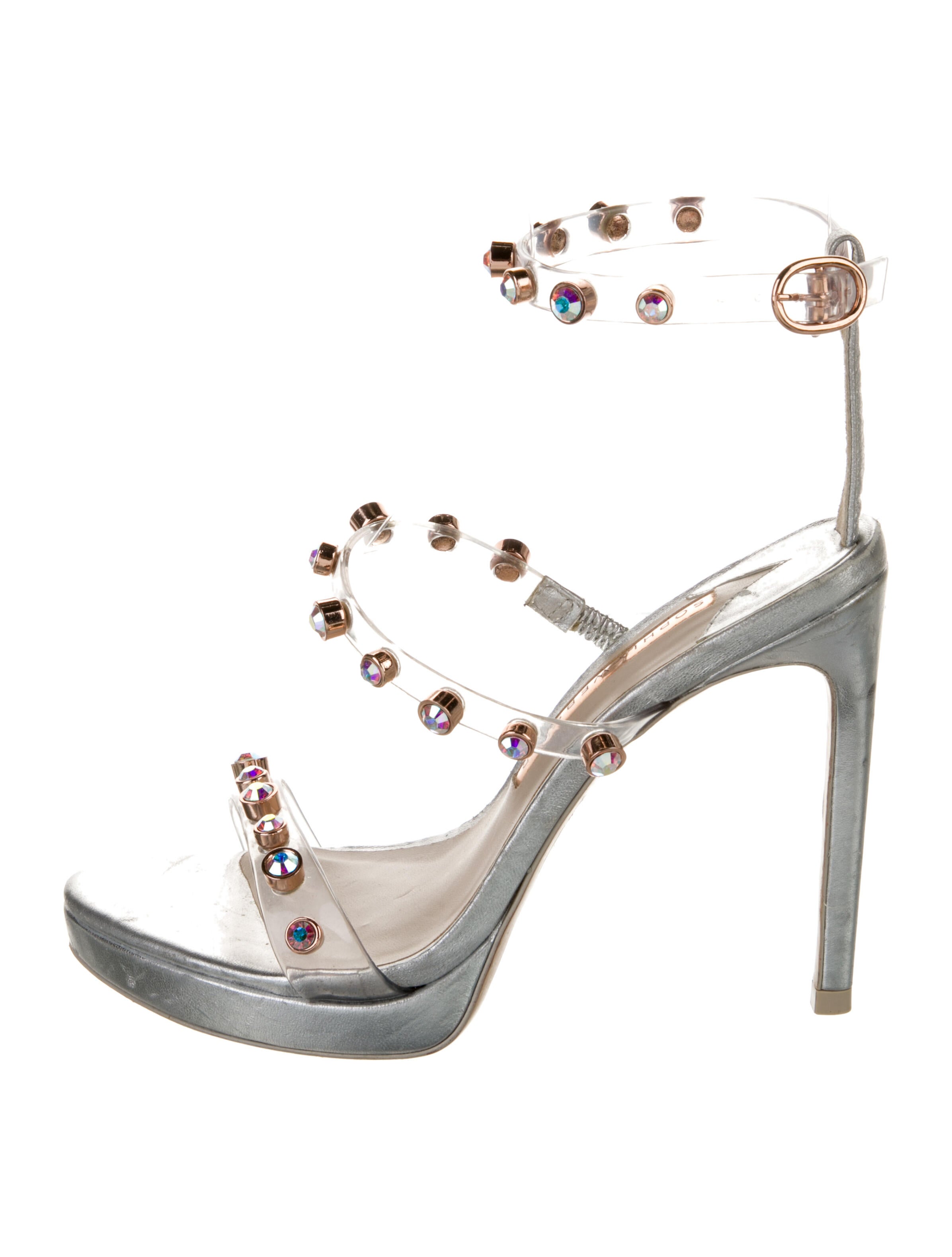 Sophia Webster PVC Crystal Embellishments Sandals