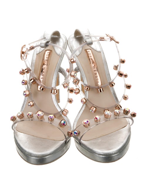 Sophia Webster PVC Crystal Embellishments Sandals