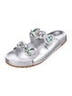 Sophia Webster Leather Crystal Embellishments Slides