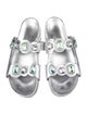 Sophia Webster Leather Crystal Embellishments Slides