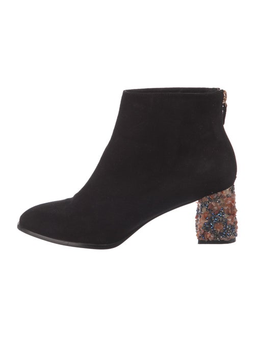 Sophia Webster Suede Crystal Embellishments Boots