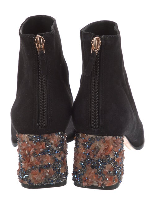 Sophia Webster Suede Crystal Embellishments Boots