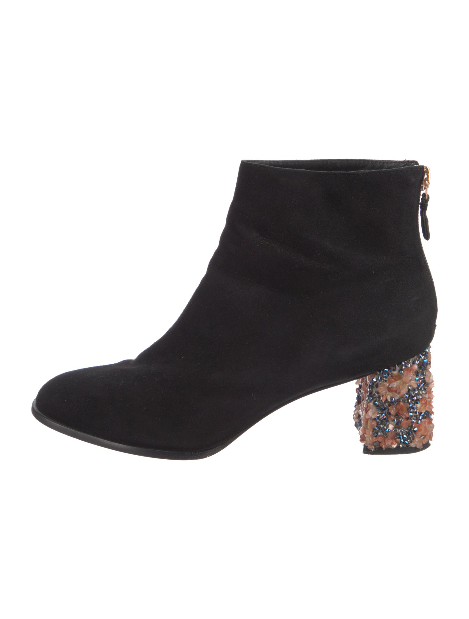 Sophia Webster Suede Crystal Embellishments Boots