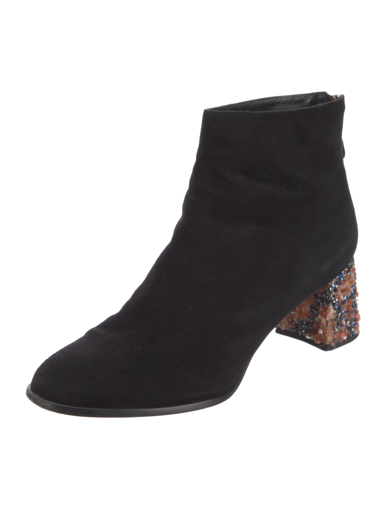 Sophia Webster Suede Crystal Embellishments Boots