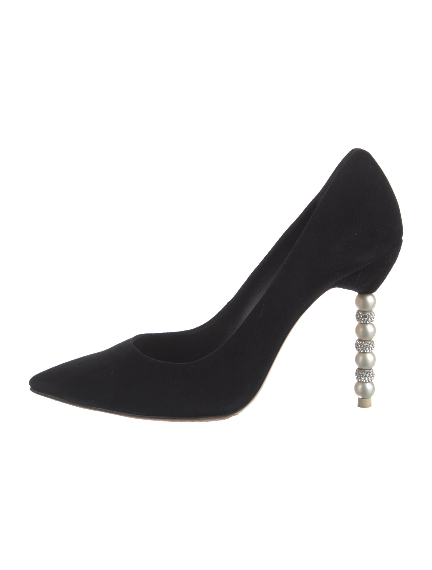 Sophia Webster Suede Crystal Embellishments Pumps