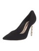 Sophia Webster Suede Crystal Embellishments Pumps