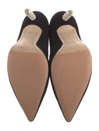 Sophia Webster Suede Crystal Embellishments Pumps