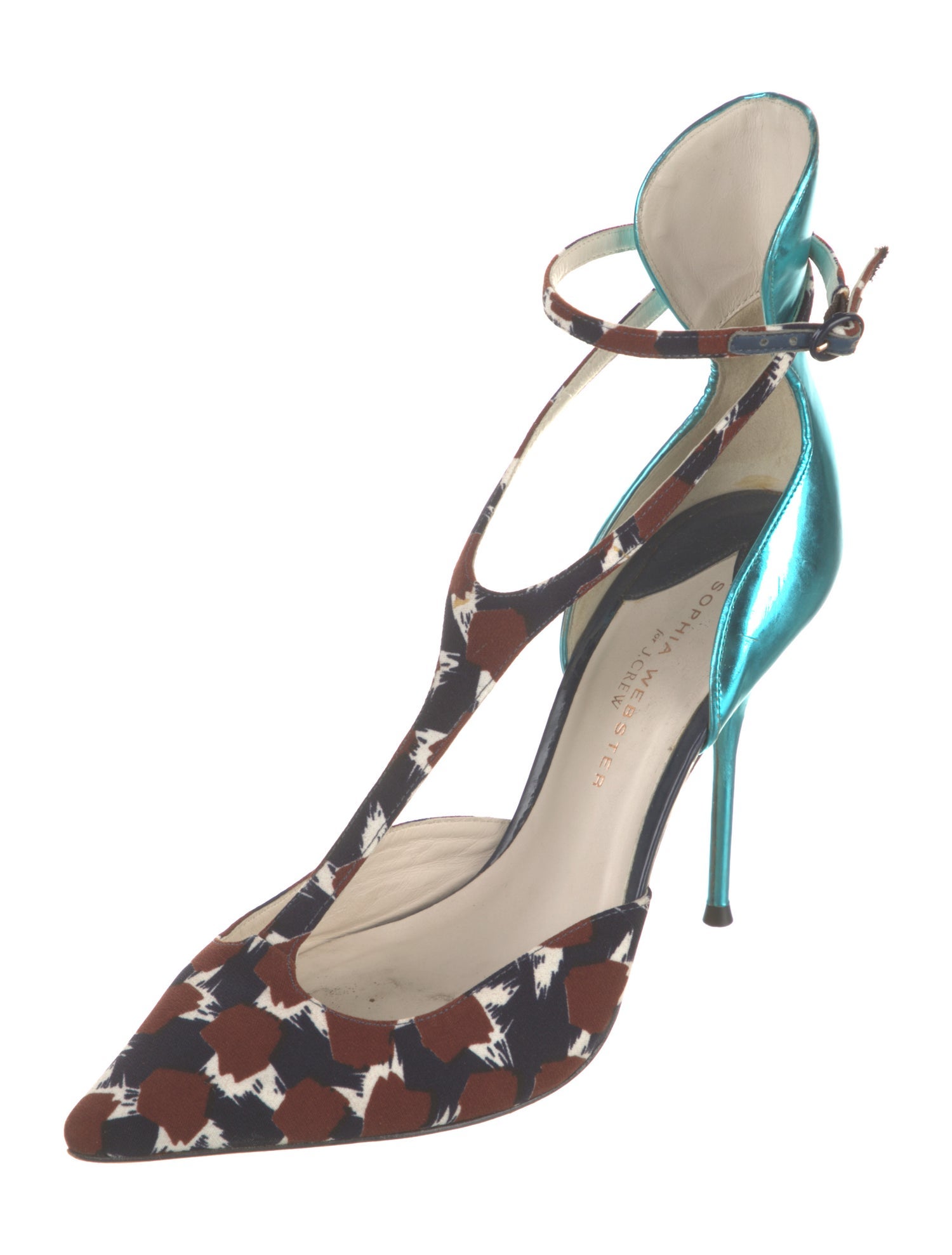 Sophia Webster Animal Print T-Strap Pumps