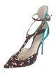 Sophia Webster Animal Print T-Strap Pumps