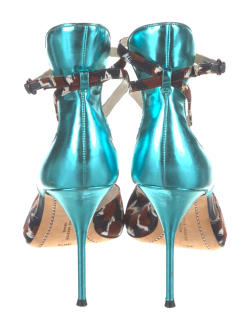 Sophia Webster Animal Print T-Strap Pumps