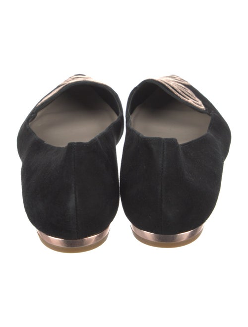 Sophia Webster Suede Embroidered Accent Ballet Flats